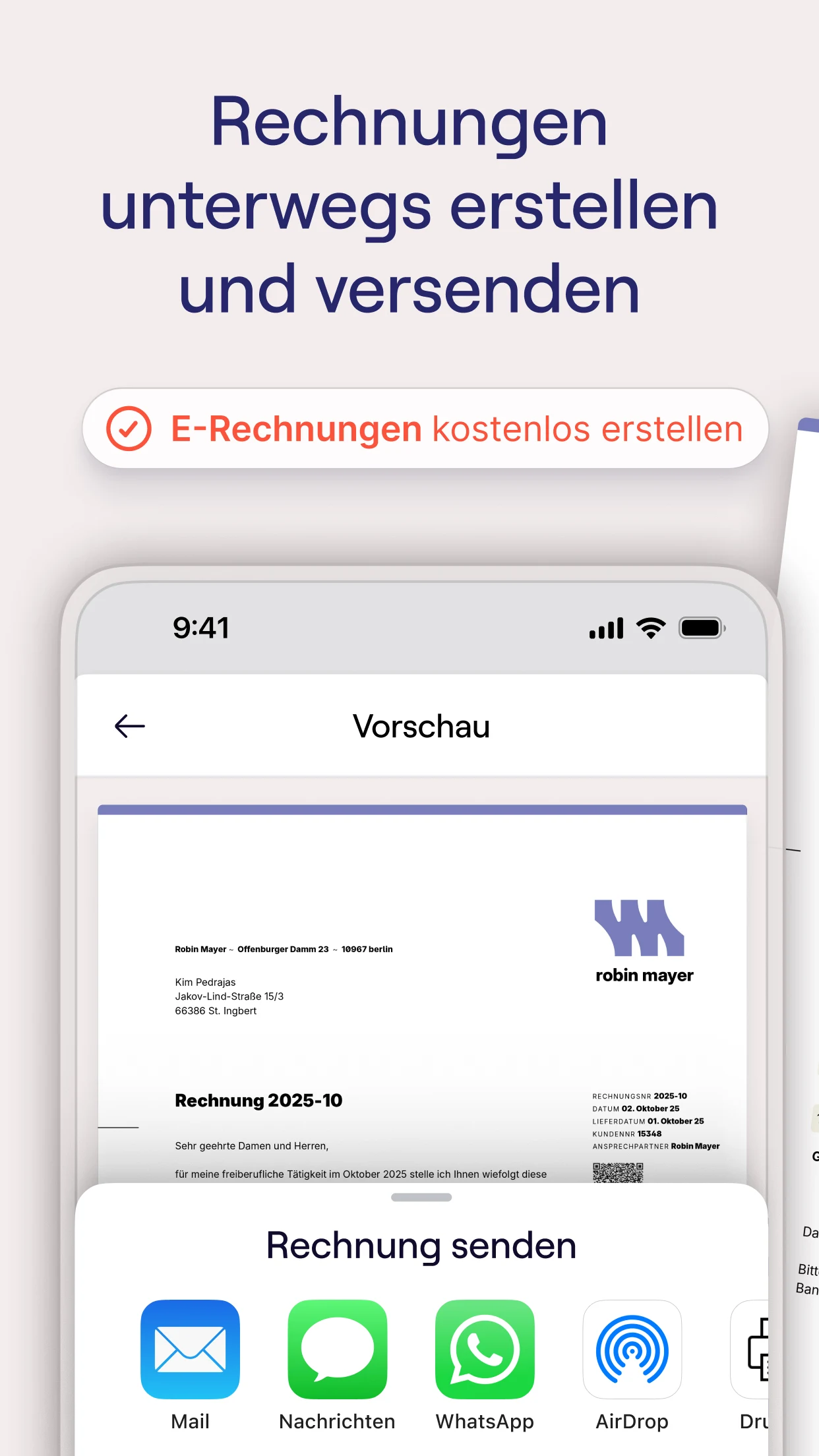 sevdesk Buchhaltung & Rechnung screenshot